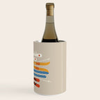 Ski Illustration Wine Chiller Gallery Image 3