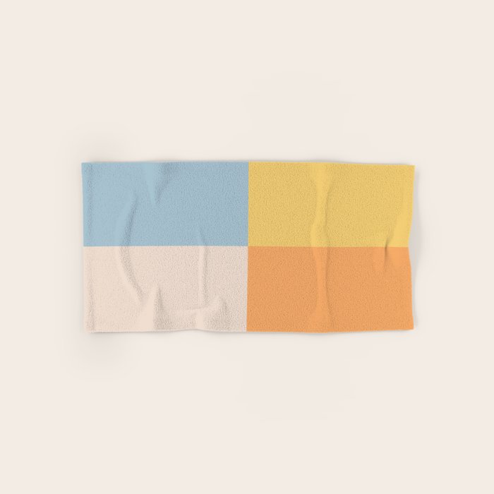 Geometric Color Block V Bath Towel Gallery Image 1