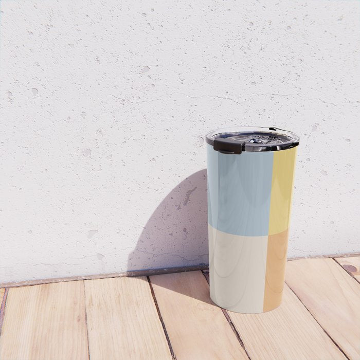 Geometric Color Block V Travel Mug Gallery Image 4