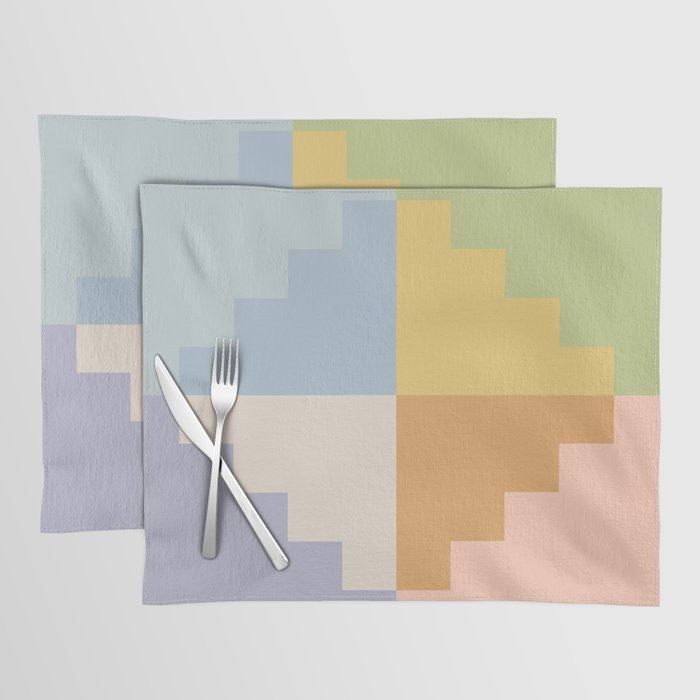 Geometric Color Block V Placemat Gallery Image 1