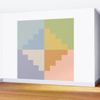 Geometric Color Block V Wall Mural Gallery Image 2