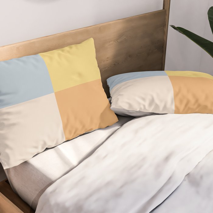 Geometric Color Block V Pillow Sham Gallery Image 2