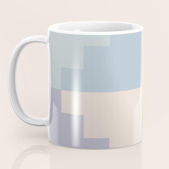 Geometric Color Block V Coffee Mug Gallery Image 3