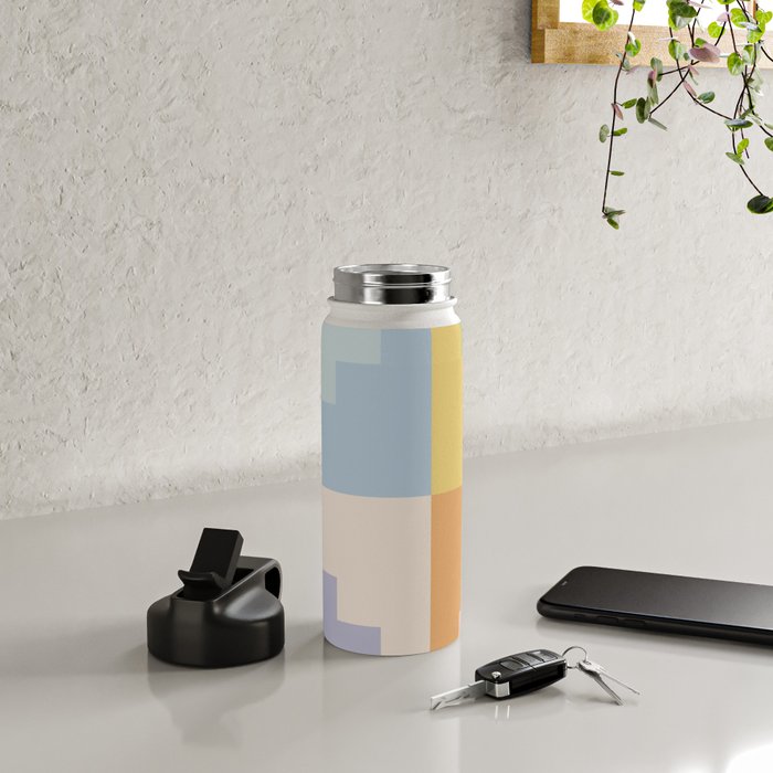 Geometric Color Block V Water Bottle Gallery Image 4