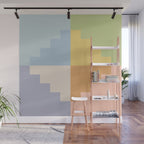 Geometric Color Block V Wall Mural Gallery Image 1