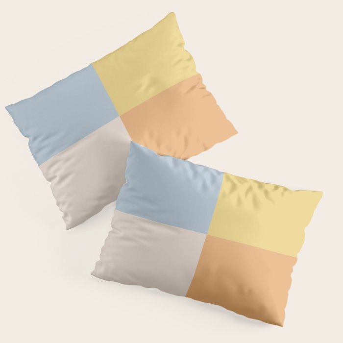 Geometric Color Block V Pillow Sham Gallery Image 1