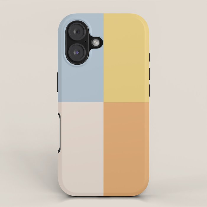 Geometric Color Block V iPhone Case Gallery Image 1