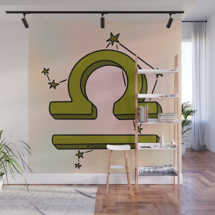 Libra Symbol Wall Mural Gallery Image 1