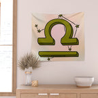 Libra Symbol Wall Tapestry Gallery Image 2