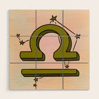 Libra Symbol Wood Wall Art Gallery Image 1