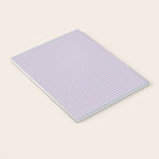 Ultra Fine Stripes Light Blue and Baby Pink Pattern Notebook Gallery Image 3