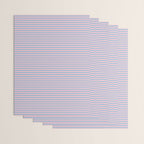 Ultra Fine Stripes Light Blue and Baby Pink Pattern Wrapping Paper Gallery Image 3