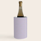 Ultra Fine Stripes Light Blue and Baby Pink Pattern Wine Chiller Gallery Image 2