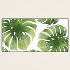 Monstera watercolor I Desk Mat Gallery Image 3