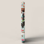 Farm animal sanctuary pig chicken cows horses sheep floral pattern gifts iPhone Case Gallery Image 2