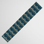 Art Deco Herons - Blue Table Runner Gallery Image 3