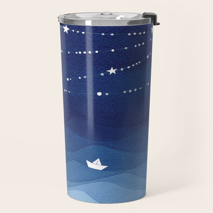 Garland of Stars IV, night sky Travel Mug Gallery Image 2