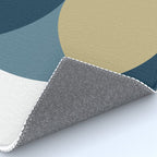Rise of the Sun - Yellow, Blue, Geometric Art Rug Gallery Image 4