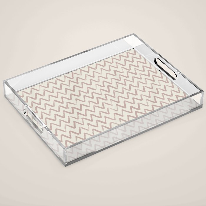 Simple Hand Drawn Pattern #4 Acrylic Tray Gallery Image 1
