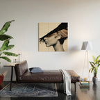 woman / collage portrait Wood Wall Art Gallery Image 2