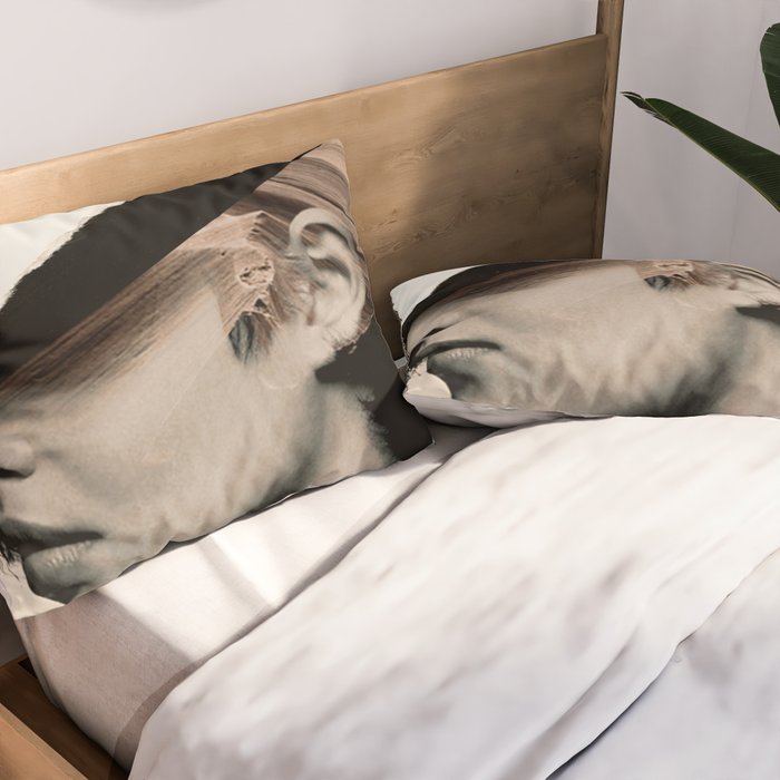 woman / collage portrait Pillow Sham Gallery Image 2