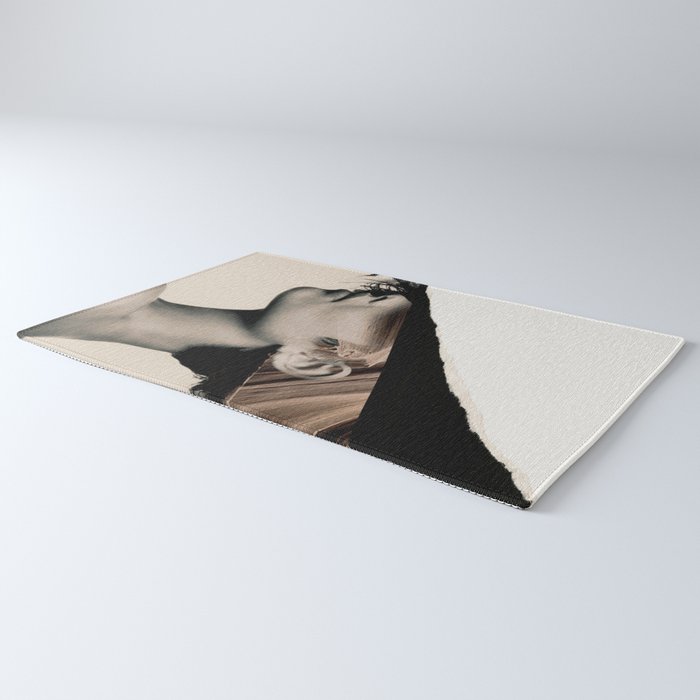 woman / collage portrait Rug Gallery Image 3