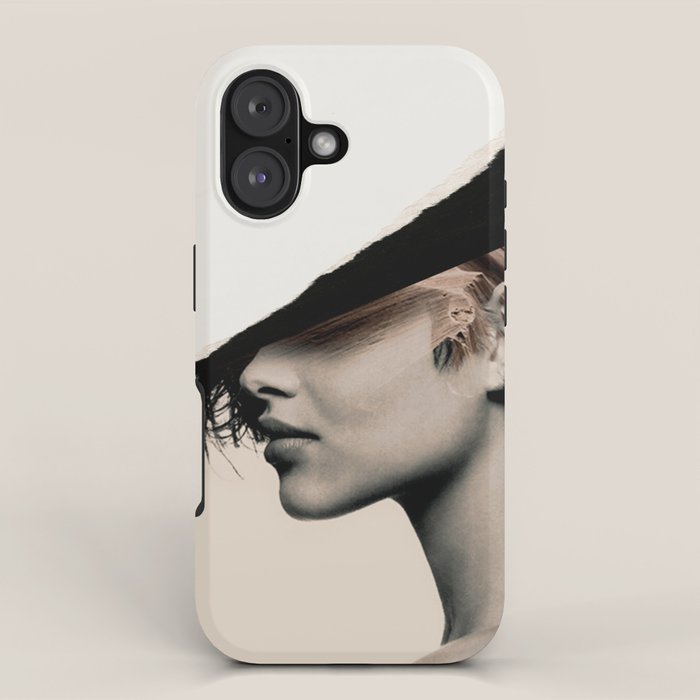 woman / collage portrait iPhone Case Gallery Image 1