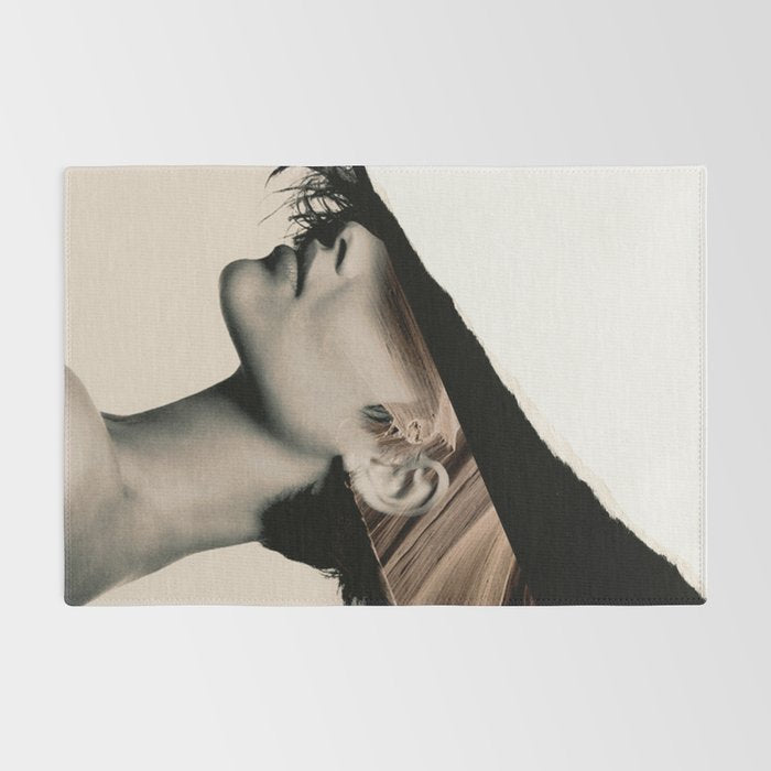 woman / collage portrait Rug Gallery Image 2