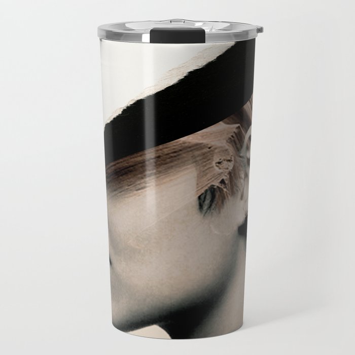 woman / collage portrait Travel Mug Gallery Image 1