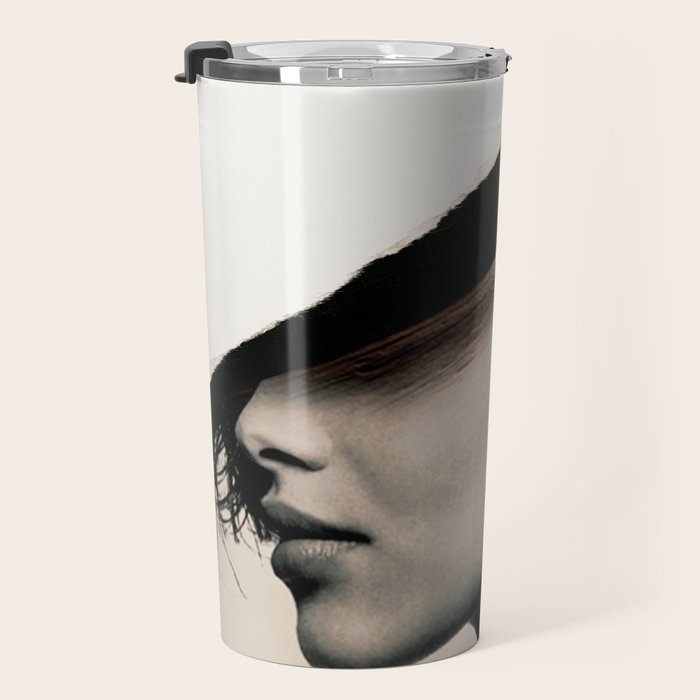 woman / collage portrait Travel Mug Gallery Image 3