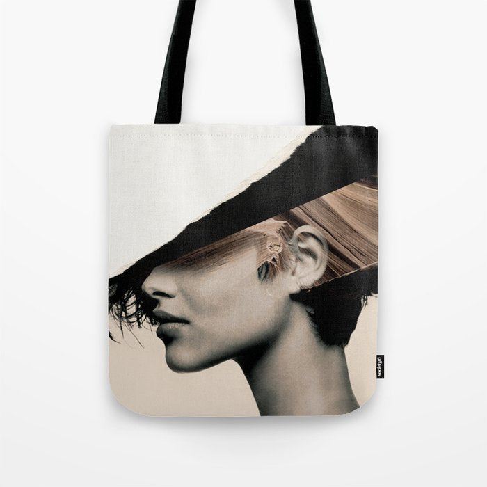 woman / collage portrait Tote Bag Gallery Image 1