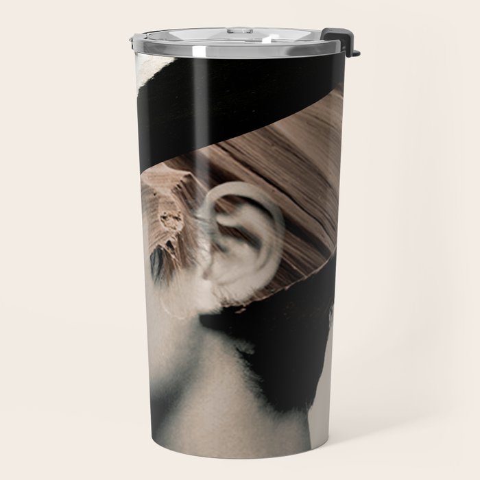 woman / collage portrait Travel Mug Gallery Image 2