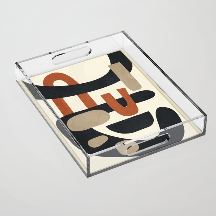 Abstract Colorful Setting 14 Acrylic Tray Gallery Image 1