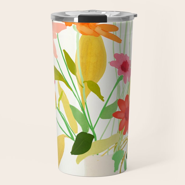 Bouquet of Flowers 3 Travel Mug Gallery Image 1