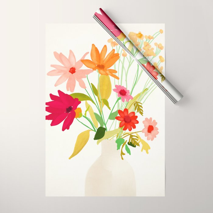 Bouquet of Flowers 3 Wrapping Paper Gallery Image 1