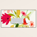 Bouquet of Flowers 3 Desk Mat Gallery Image 1