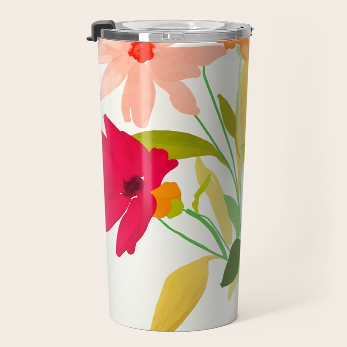 Bouquet of Flowers 3 Travel Mug Gallery Image 3
