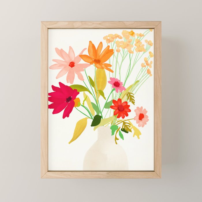 Bouquet of Flowers 3 Mini Art Print Gallery Image 1