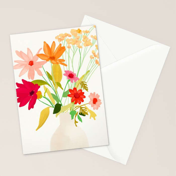 Bouquet of Flowers 3 Stationery Card Gallery Image 2