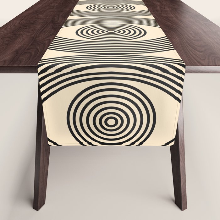 Abstraction_EYE_LINE_POP_ART_Minimalism_001X Table Runner Gallery Image 1