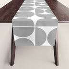 Mid Century Modern Grey Square Table Runner Gallery Image 1