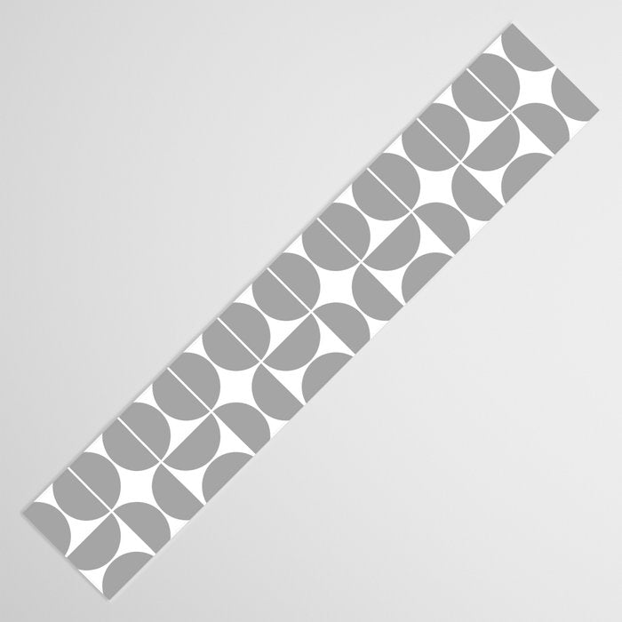 Mid Century Modern Grey Square Table Runner Gallery Image 3