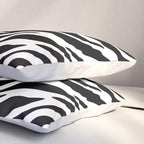 Black and white zebra stripe pattern Pillow Sham Gallery Image 3