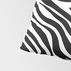 Black and white zebra stripe pattern Pillow Sham Gallery Image 4