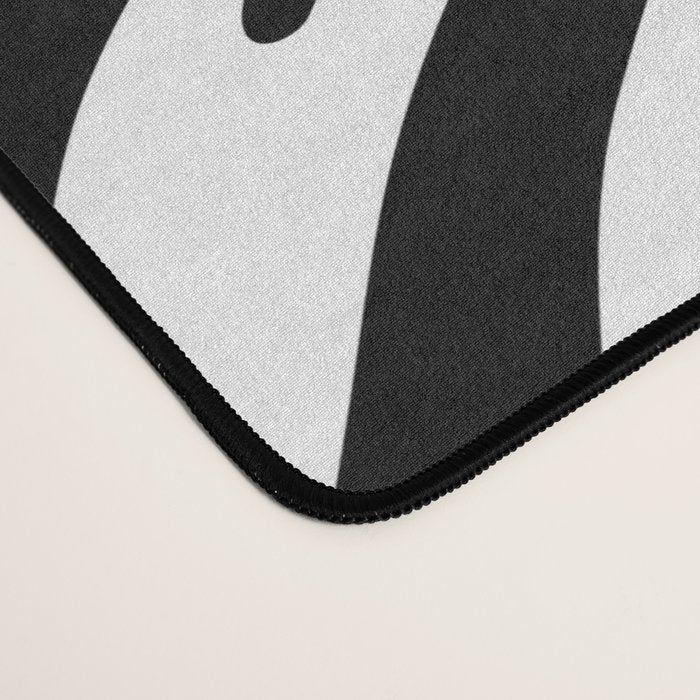Black and white zebra stripe pattern Desk Mat Gallery Image 4