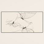 Minimal Butterfly Sketch Desk Mat Gallery Image 3