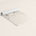 Minimal Butterfly Sketch Yoga Mat Gallery Image 2