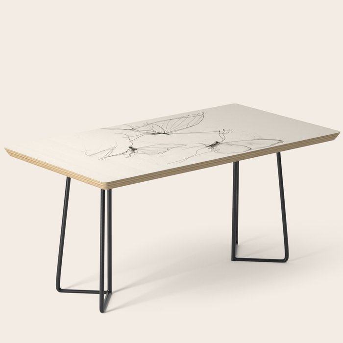 Minimal Butterfly Sketch Coffee Table Gallery Image 1