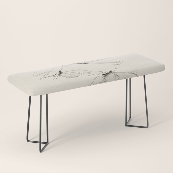 Minimal Butterfly Sketch Bench Gallery Image 1
