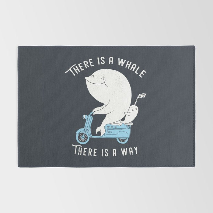 There is a whale Rug Gallery Image 2